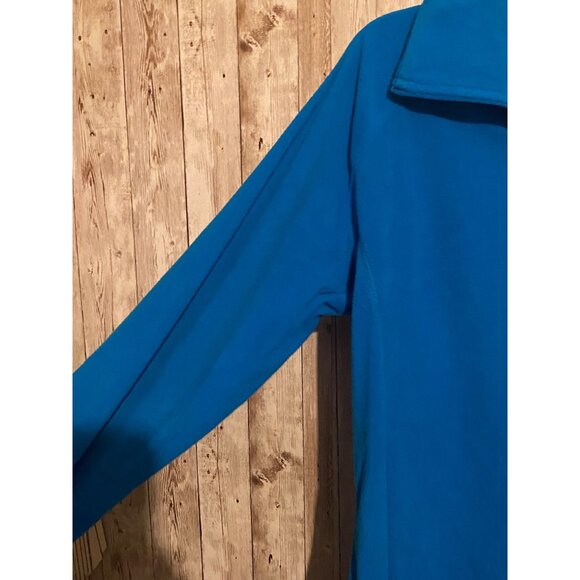 Women's 1/4 Quarter Zip Columbia Blue Fleece Pullover Size XL - Picture 5 of 10